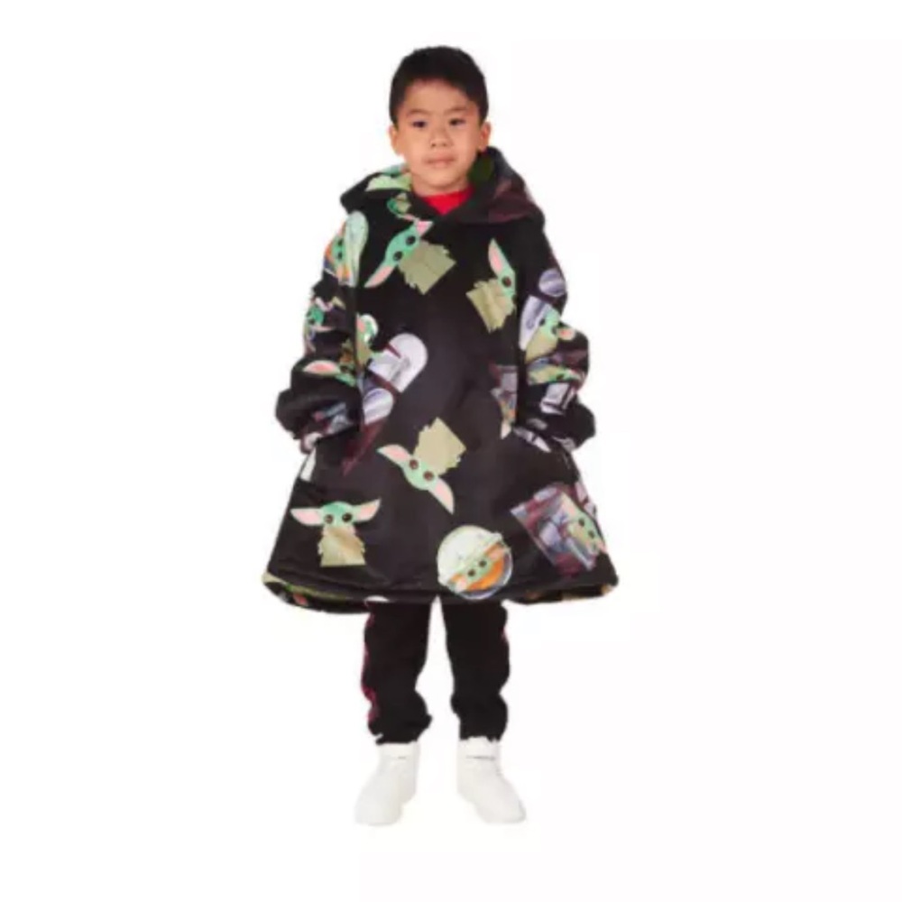 NEW ⭐️Baby Yoda The Mandalorian Star Wars  Over-Sized Kids Hoodie ONE SIZE